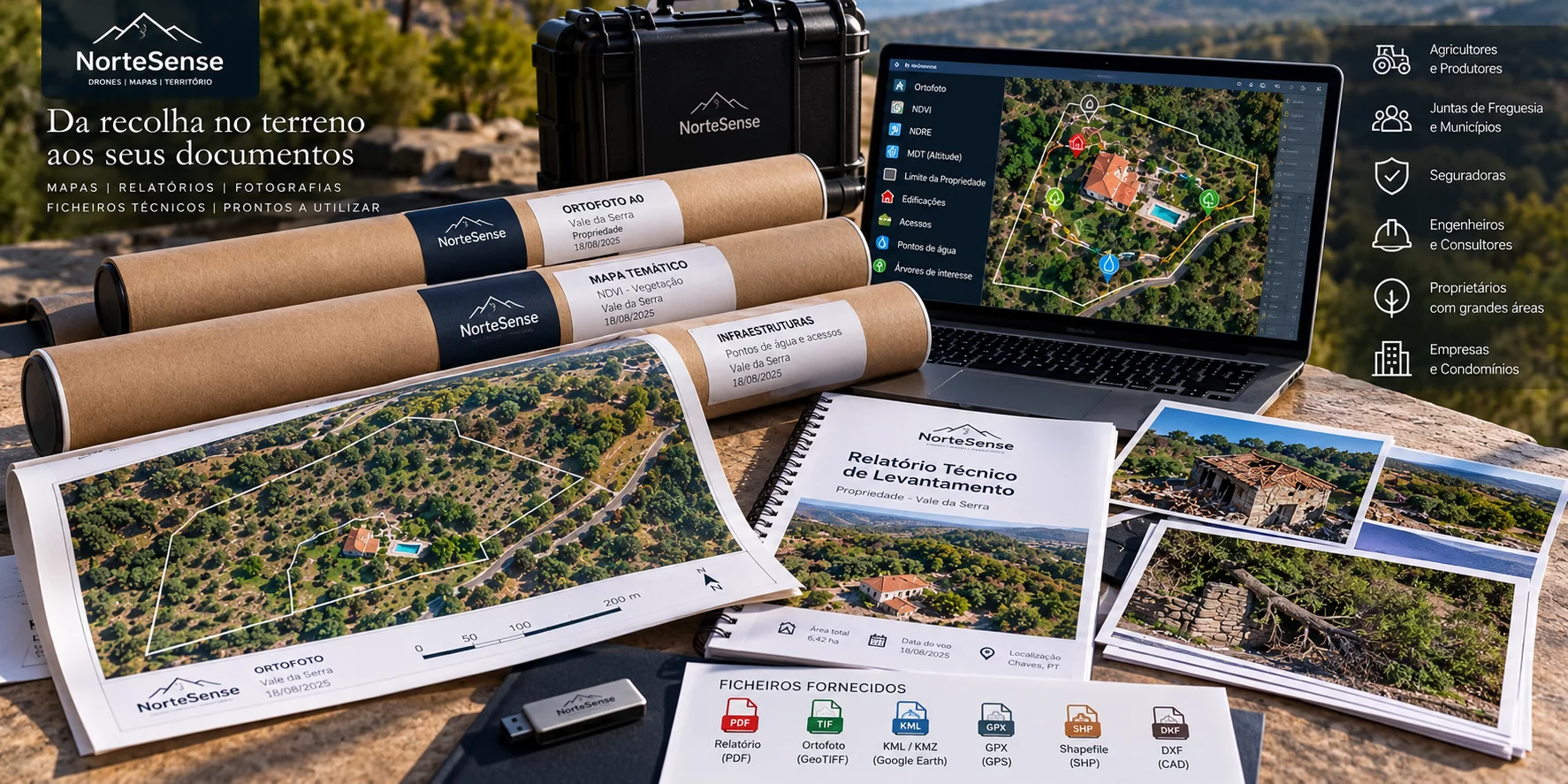 Documentação territorial e cartografia para profissionais e empresas